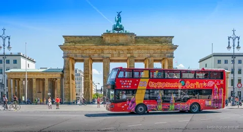 City Sightseeing Berlin hop-on hop-off bus tour open-top bus on the Classic Route