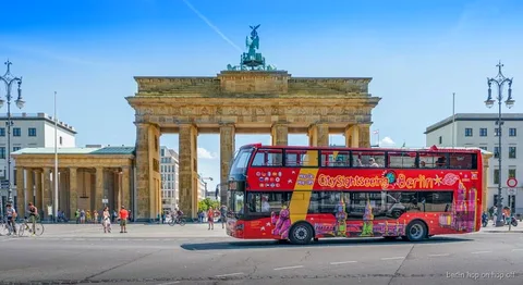 City Sightseeing Berlin hop-on hop-off bus med åbent tag på Classic Route